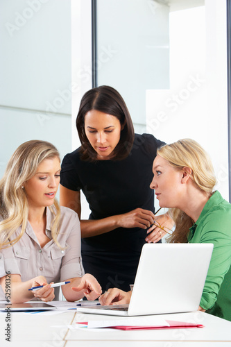 Photo: Group Of Women Meeting In Office Group Of Women Meeting In Office