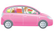 自動車と女性ドライバー