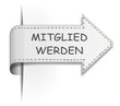 Schild Pfeil Mitglied werden