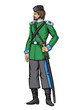 The cornet of Orenburg Cossack army