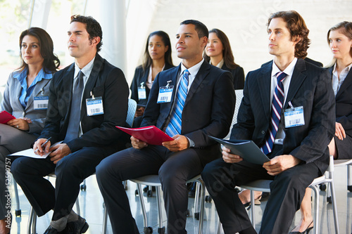 Photo: Delegates Listening To Speaker At Conference Delegates Listening To Speaker At Conference