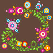 Vector: floral card floral card