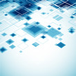 Blue technology background. Vector