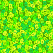 Green abstract background with 3D paper cut houses