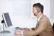 Photo: geschäftsmann mit headset geschäftsmann mit headset