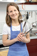 Photo: Junge Frau in Küche Junge Frau in Küche