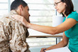 Soldier Having Counselling Session