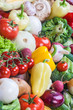 Group of fresh vegetables isolated on white