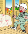 The construction spot, theft