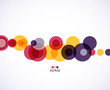 Colorful circles business background