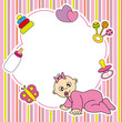 Vector: Frame baby girl Frame baby girl