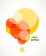 Colorful circles business background