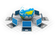 Global computer network.