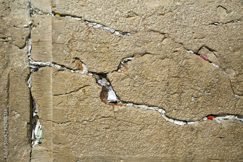 Photo: Notes in the Wailing Wall Notes in the Wailing Wall