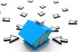 3D Cursors and house.