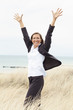 Frau am Strand