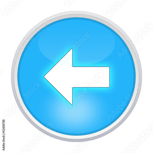 Illustration: back icon light blue circle back icon light blue circle