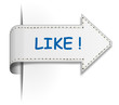 Schild Pfeil Like