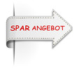 Schild Pfeil Spar Angebot