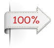 Schild Pfeil 100 %