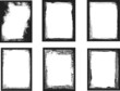 Set of grunge frames. vector illustration.
