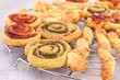 assortment of finger food