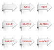 Set Schilder Werbung