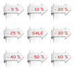 Set Schilder Sale Prozent