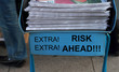 Newspaper stack