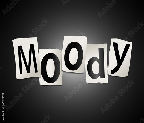 Illustration: Moody concept. Moody concept.