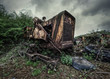 abandoned construction vehicle