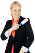 Foto: Junge Frau säubert Blazer Junge Frau säubert Blazer