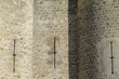 mur et tours d'un chateau du Moyen-Age