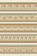 Vector: Set of five decorative borders ornamental Set of five decorative borders ornamental