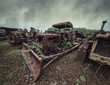 rusty bulldozer