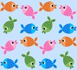 seamless fish pattern background