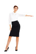 Photo: Beautiful woman pointing Beautiful woman pointing