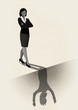 Business-Frau mit Burnout