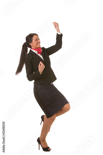 Photo: Happy, cheerful and successful businesswoman Happy, cheerful and successful businesswoman