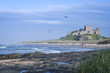 Photo: bamburgh castle beach northumberland coast bamburgh castle beach northumberland coast