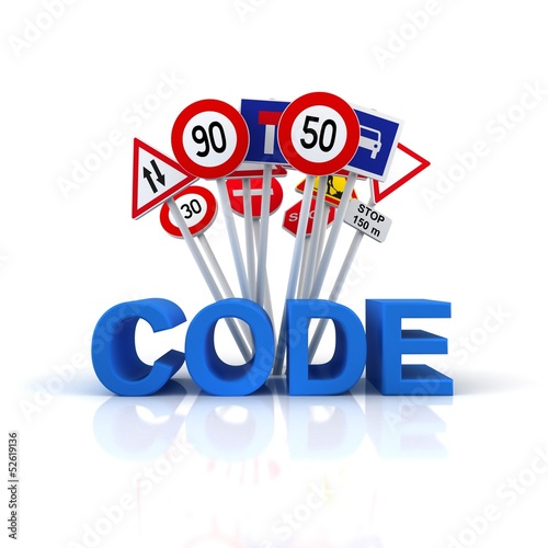 Illustration: code auto école code auto école