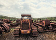 rusty vintage tractors