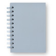 Gray notebook.