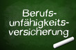 Kreidetafel mit Berufsunfähigkeitsversicherung