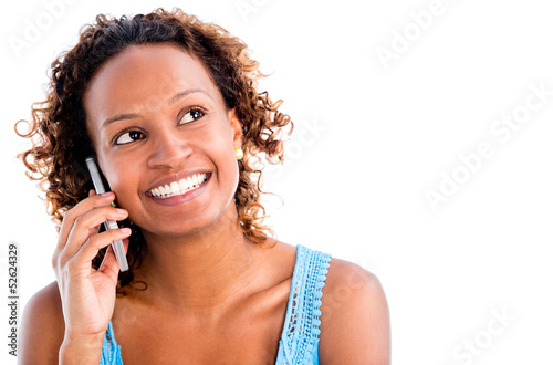 Photo: Woman talking on the phone Woman talking on the phone
