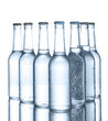 Water bottles isolated on white