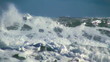 Ocean big wave slow motion