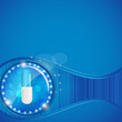 Herbal pill Environment background vector illustration