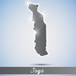 shiny icon in form of Togo