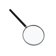 Magnifying glass isolated on white